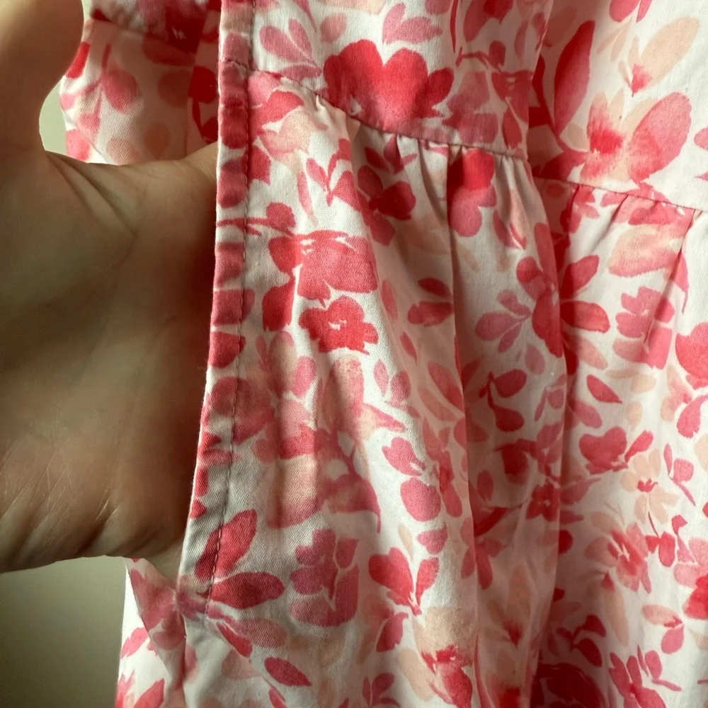 ABERCROMBIE & FITCH Ruched Flutter Sleeve Maxi Dress Tiered Cottagecore XXL Tall